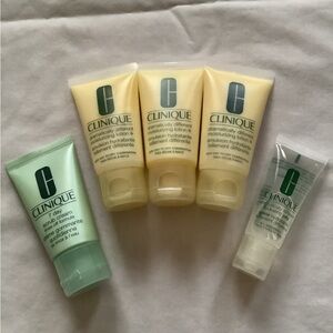 Clinique Yellow and Green Travel Skincare Tubes Set